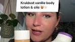 kruidvat vanilla & shea butter body oil
