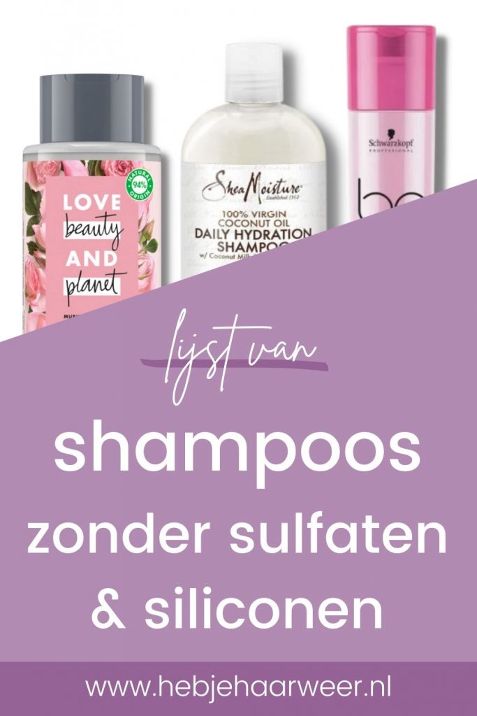 siliconen en sulfaatvrije shampoo
