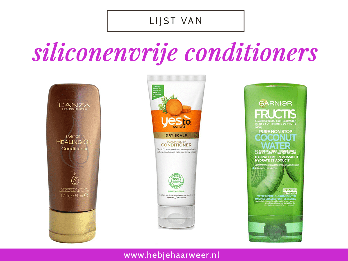 siliconenvrije leave in conditioner
